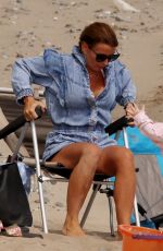 COLEEN ROONEY Out at a Beach in Wales 07/28/2021