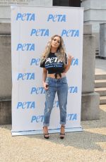 COURTNEY STODDEN at a PETA Event in Washington D.C. 07/21/2021