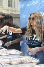 COURTNEY STODDEN at a PETA Event in Washington D.C. 07/21/2021