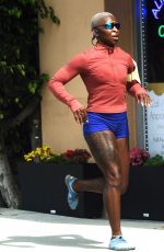 CYNTHIA ERIVO Out Jogging in West Hollywood 06/29/2021