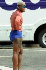 CYNTHIA ERIVO Out Jogging in West Hollywood 06/29/2021