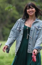 DAISY LOWE Out with Her Dog in Primrose Hill 07/01/2021
