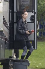 DAISY RIDLEY on the Set of The Marsh King