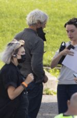 DAISY RIDLEY on the Set of The Marsh King