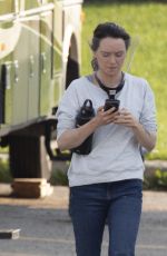 DAISY RIDLEY on the Set of The Marsh King