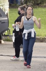 DAISY RIDLEY on the Set of The Marsh King