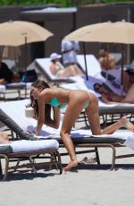 DEBORAH DEBBIE ST PIERRE in Bikini at a Beach in Miami 07/11/2021