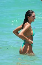 DEBORAH DEBBIE ST PIERRE in Bikini at a Beach in Miami 07/11/2021