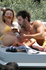 DELILAH HAMLIN in a Yellow Bikini in Mykonos 07/14/2021