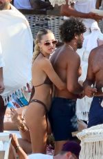 DELILAH HAMLIN in Bikini on the Beach in Mykonos 07/24/2021