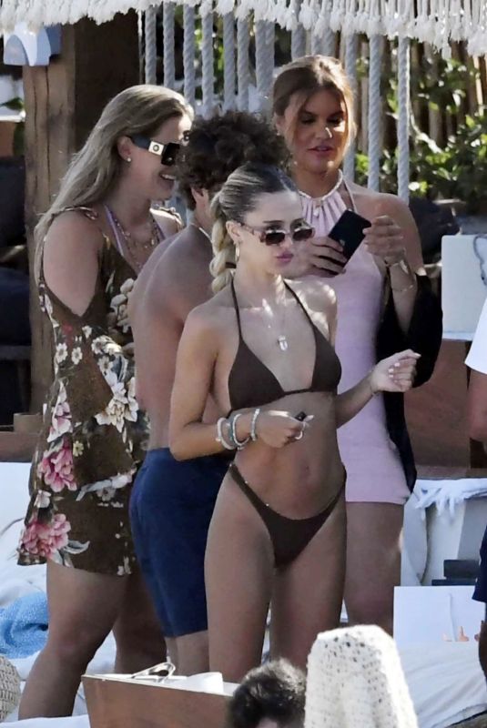 DELILAH HAMLIN in Bikini on the Beach in Mykonos 07/24/2021