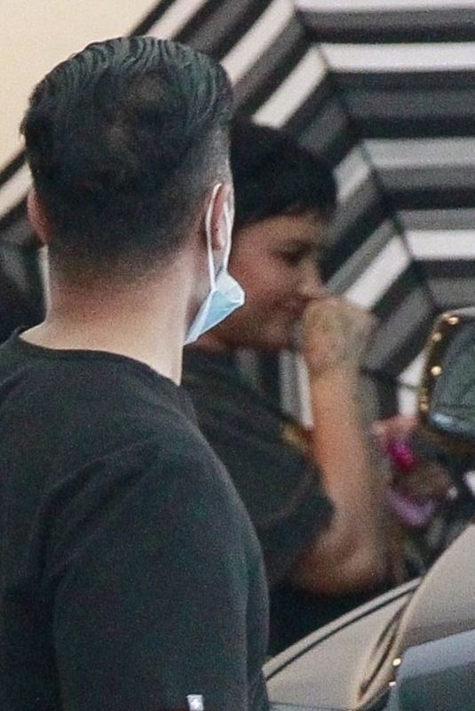 DEMI LOVATO Leaves a Skincare Clinic in Beverly Hills 07/07/2021