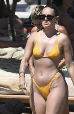 DEMI MOORE and RUMER WILLIS in Bikinis at a Beach in Mykonos 07/14/2021