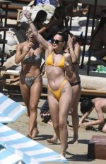 DEMI MOORE and RUMER WILLIS in Bikinis at a Beach in Mykonos 07/14/2021