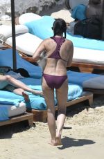 DEMI MOORE and RUMER WILLIS in Bikinis at a Beach in Mykonos 07/14/2021