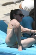 DEMI MOORE and RUMER WILLIS in Bikinis at a Beach in Mykonos 07/14/2021