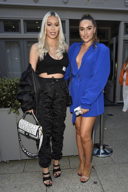 DEMI SIMS and CHLOE ROSS Arrives at Jess and Eve Gale’s Miissy Empire Launch in Manchester 07/08/2021