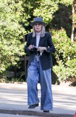 DIANE KEATON Arrives at Her Home in Santa Monica 07/21/2021
