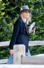 DIANE KEATON Arrives at Her Home in Santa Monica 07/21/2021