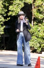 DIANE KEATON Arrives at Her Home in Santa Monica 07/21/2021