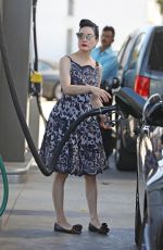 DITA VON TEESE at a Gas Station in Los Angeles 07/01/2021