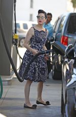 DITA VON TEESE at a Gas Station in Los Angeles 07/01/2021