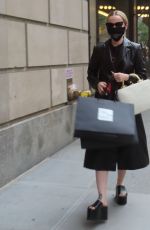 DOVE CAMERON Out Shopping at Saks Fifth Avenue in New York 07/15/2021
