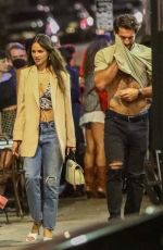 EIZA GONZALEZ and Paul Rabil Night Out in West Hollywood 07/17/2021