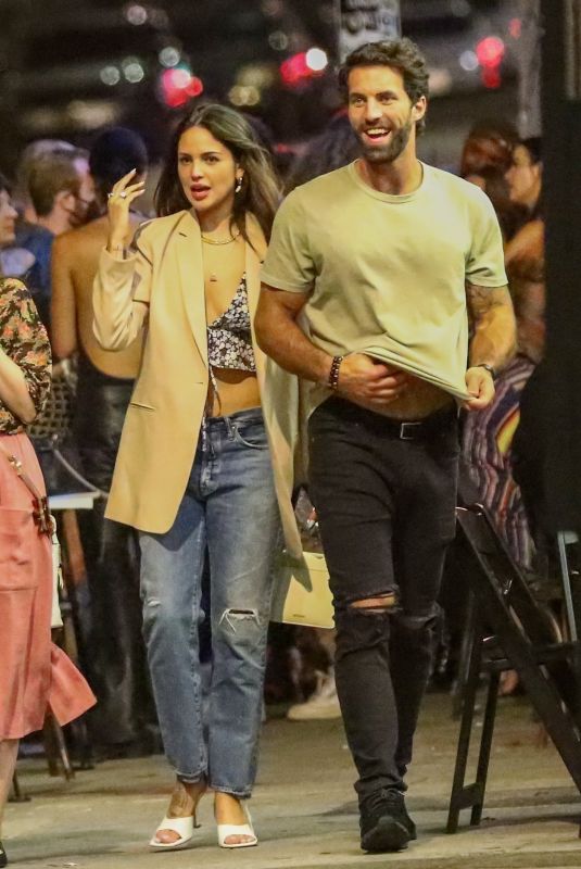EIZA GONZALEZ and Paul Rabil Night Out in West Hollywood 07/17/2021