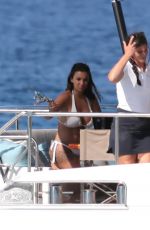 ELETTRA LAMBORGHINI in Bikini and DJ Afrojack at a Boat in Formentera 07/05/2021