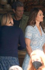ELIZABETH HURLEY on the Set of City Girls in North Yorkshire 07/15/2021