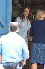 ELIZABETH HURLEY on the Set of City Girls in North Yorkshire 07/15/2021