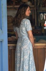 ELIZABETH HURLEY on the Set of City Girls in North Yorkshire 07/15/2021