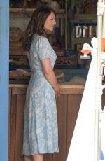 ELIZABETH HURLEY on the Set of City Girls in North Yorkshire 07/15/2021