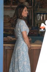 ELIZABETH HURLEY on the Set of City Girls in North Yorkshire 07/15/2021