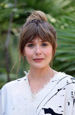 ELIZABETH OLSEN at Filming Italy Festival Photocall 07/22/2021