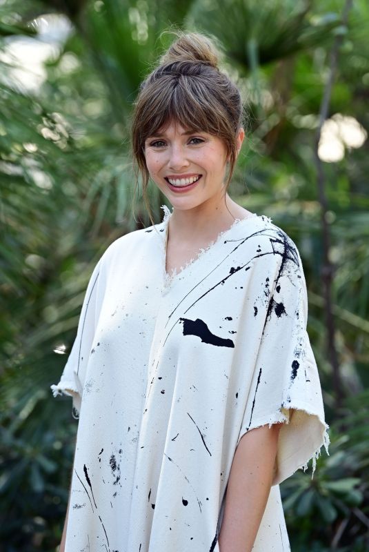 ELIZABETH OLSEN at Filming Italy Festival Photocall 07/22/2021