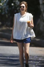 ELIZABETH OLSEN Out and About in Los Angeles 07/02/2021