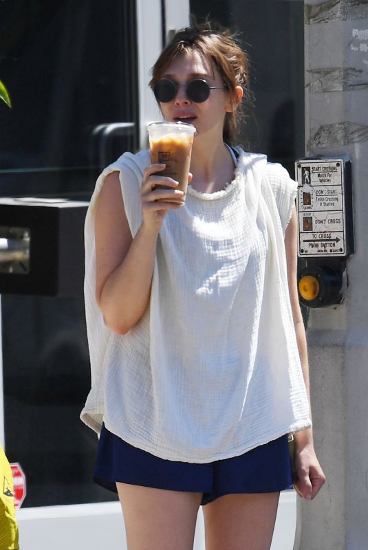 ELIZABETH OLSEN Out and About in Los Angeles 07/02/2021