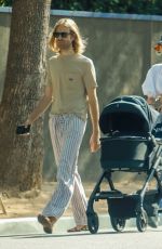 ELSA HOSK and Tom Daly Out with Their Baby in Pasadena 07/30/2021