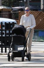 ELSA HOSK Out with Her Baby in Los Angeles 07/23/2021