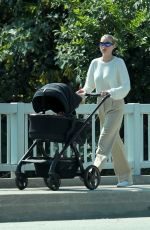 ELSA HOSK Out with Her Baby in Los Angeles 07/23/2021