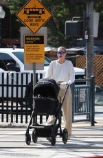 ELSA HOSK Out with Her Baby in Los Angeles 07/23/2021