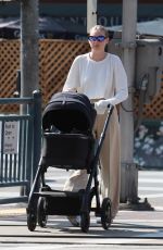 ELSA HOSK Out with Her Baby in Los Angeles 07/23/2021