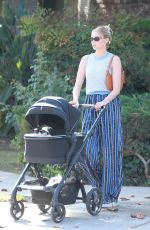 ELSA HOSK Out with her Baby in Pasadena 07/11/2021