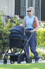 ELSA HOSK Out with her Baby in Pasadena 07/11/2021