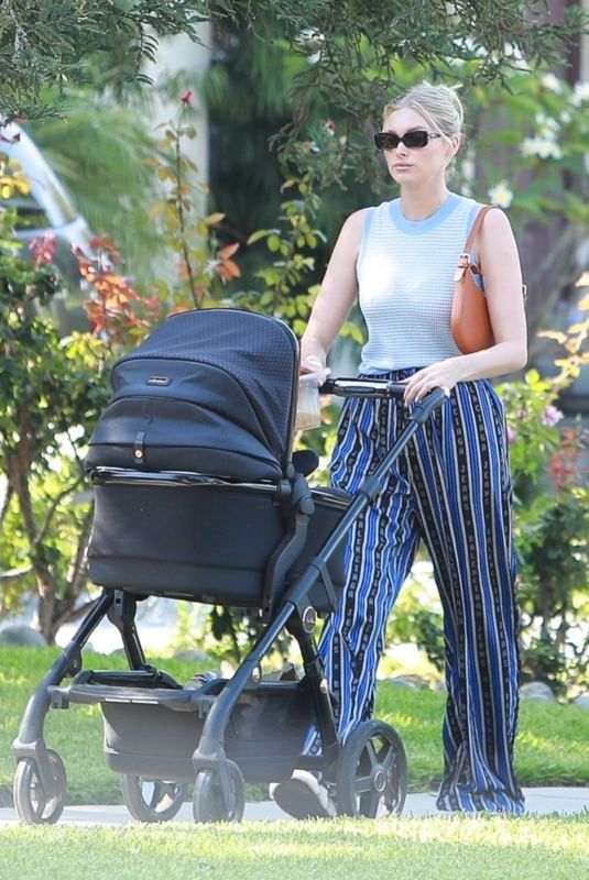 ELSA HOSK Out with her Baby in Pasadena 07/11/2021