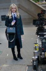 EMILY ALYN LIND on the Set of Gossip Girl Reboot in New York 06/30/2021