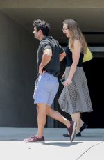 EMILY GORDON and Kumail Nanjiani Out for Lunch in Los Angeles 07/23/2021