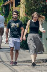 EMILY GORDON and Kumail Nanjiani Out for Lunch in Los Angeles 07/23/2021